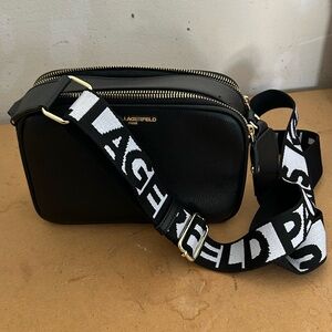 Karl Lagerfeld Black Crossbody Bag